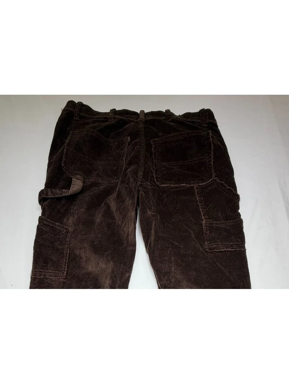 Reason Men's Pants Straight Leg Corduroy Mid Rise Solid Flat Front Size 32 Brown